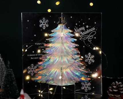 3D-kaartsparsende kerstboomkaart