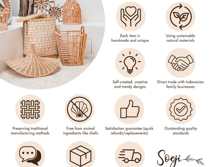 Boho Tote Bag – Zeegras Zomertas – Schouder Strandtas – Geweven Natuurlijke Tas – Grote Boho Boodschappentas KIDUL (zwart)