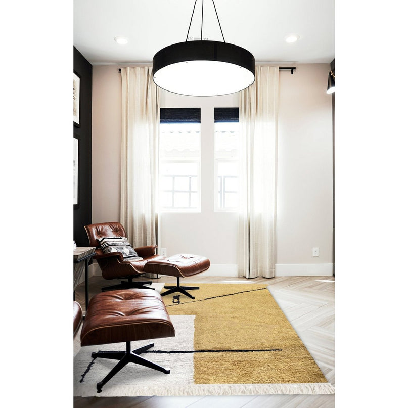 Design vloerkleed met franjes BABEL