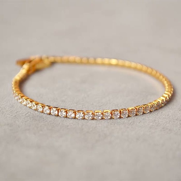 Tijdloze diamanten look sprankelende armband