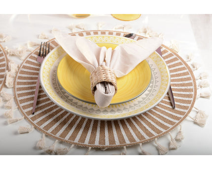 United Yellow Dessert Plate - Coachella