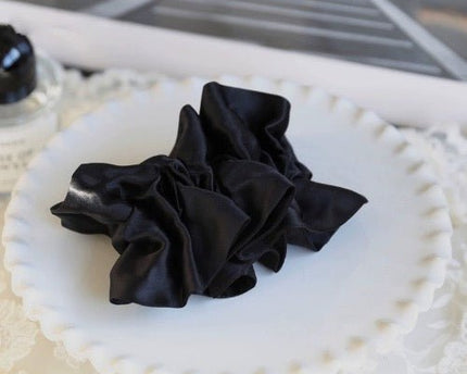 Chique 100% zijden rokontwerp haarscrunchie-dubbellaags-19 mm