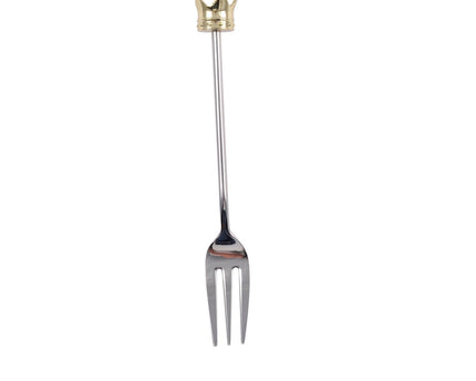 Golden Crown Dessert Forks - veel van 4