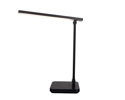 LED -tafellamp "Mover" zwart, metaal en plastic, 38 cm hoog, opladen, dimpelbaar, CCT -kleurwisselaar