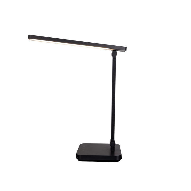 LED -tafellamp "Mover" zwart, metaal en plastic, 38 cm hoog, opladen, dimpelbaar, CCT -kleurwisselaar