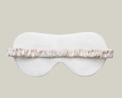 100% zijde ontspanningsslaapmasker-19 mm-bandjes op schaakbordpatronen-oversize