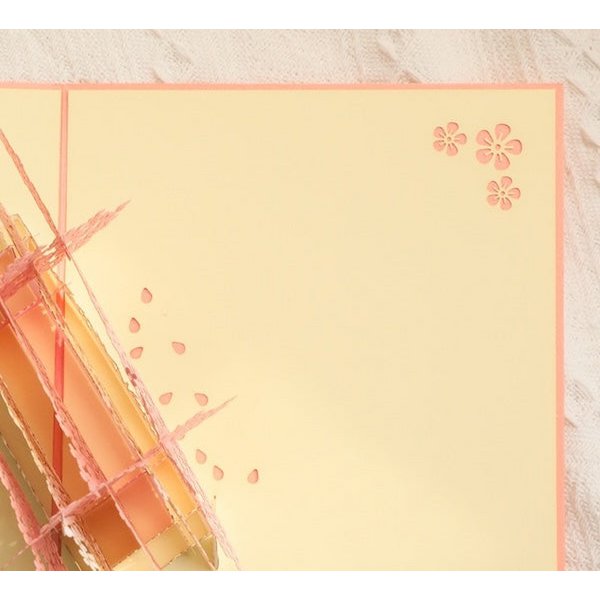3D-kaart-kersenbloesem romantische liefdeskaart