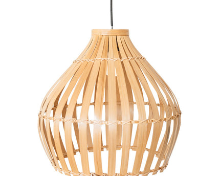 Bamboe Lampenkap – Boho Hanglamp – Bamboe Hanglamp – Lampenkap Klokvormig – Handgemaakte Bamboe Lampenkap KIRMA (Ø 45 cm)