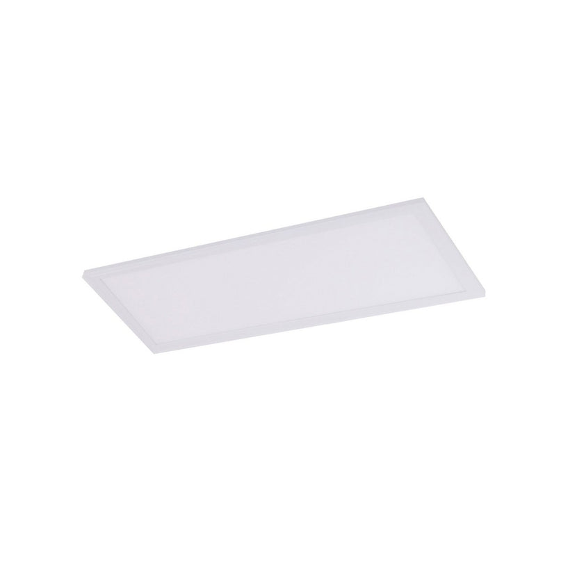 LED -assemblagepaneel "Sorriso", montagelamp gemaakt van metaal en plastic in wit met stevig ingebouwde LED's, 30 x 60 cm voor interieurs