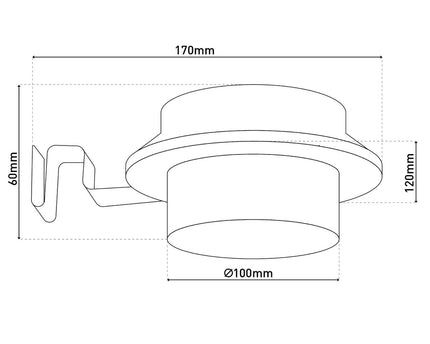 6-set LED Solar Dak Groove "Mistra"