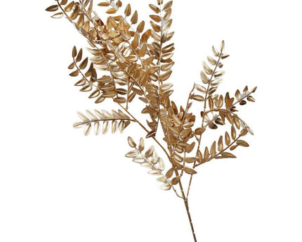 Decoratieve bloem kleine gouden bladeren h90cm