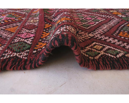 Zuiver wollen Marokkaans Kelim Berber tapijt 190 x 311 cm