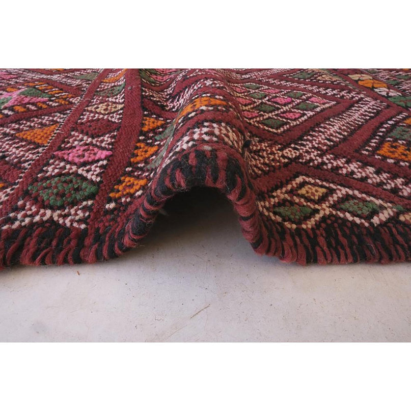 Zuiver wollen Marokkaans Kelim Berber tapijt 190 x 311 cm