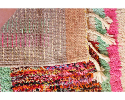 Zuiver wollen Marokkaans Berber halkleed 71 x 351 cm