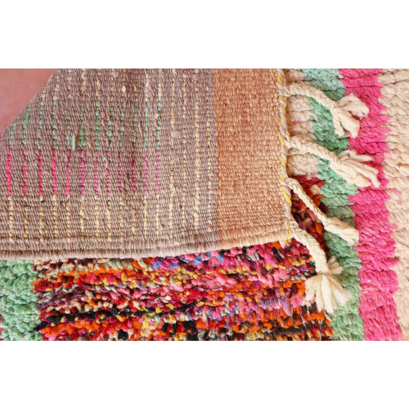 Zuiver wollen Marokkaans Berber halkleed 71 x 351 cm