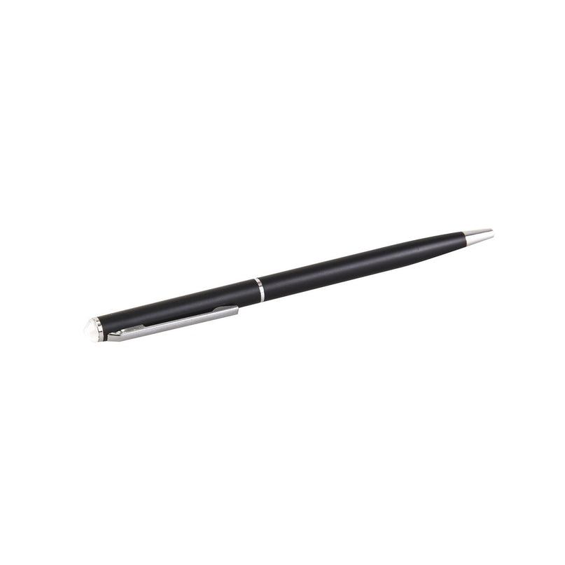 Zwarte balpen met diamant