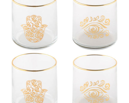 Fatma -hand en gouden waterglazen - veel 4