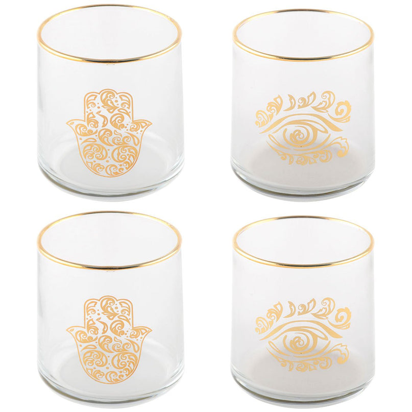 Fatma -hand en gouden waterglazen - veel 4