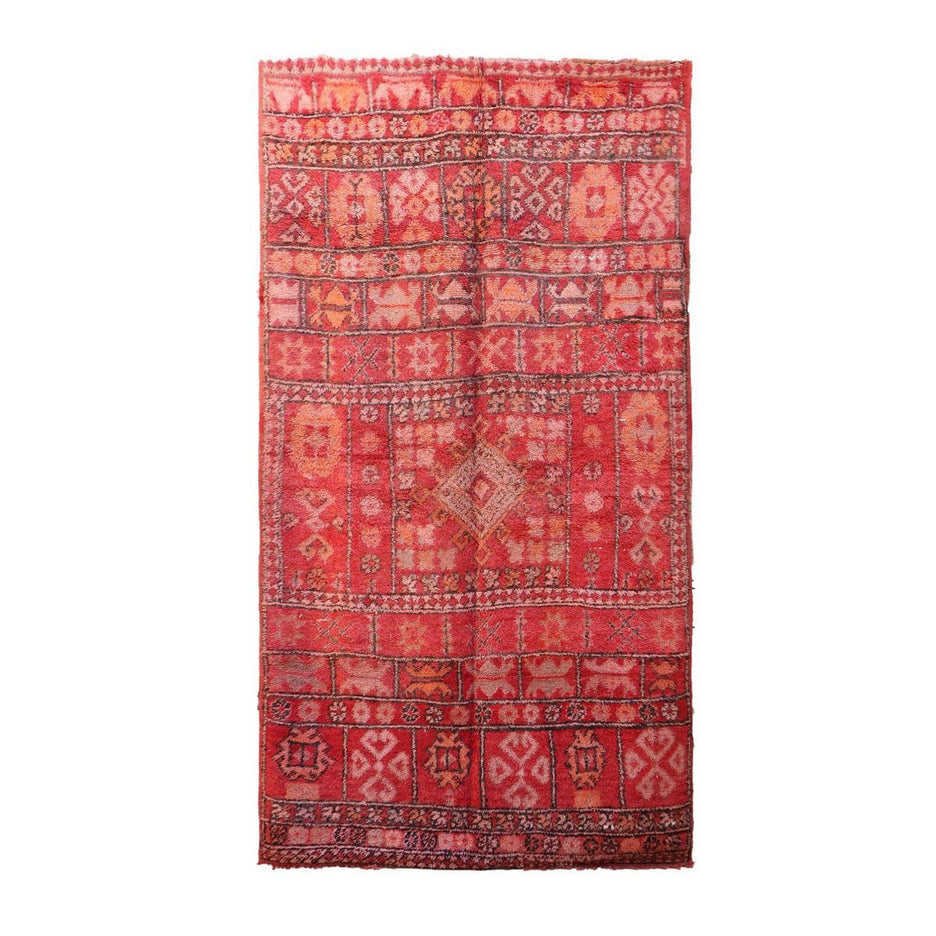 Zuiver wollen Marokkaans Berber-tapijt 182 x 335 cm
