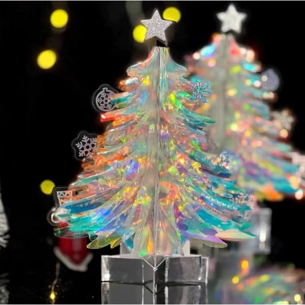 3D-kaartsparsende kerstboomkaart