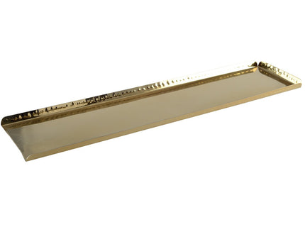 Gehamerd rechthoekige lade 50x11.5x1.25 cm