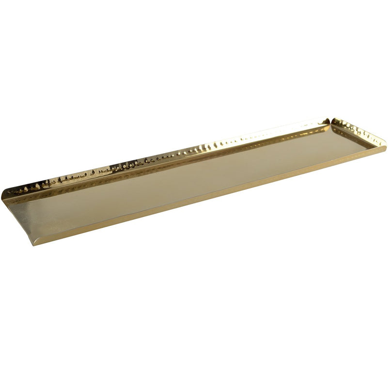 Gehamerd rechthoekige lade 50x11.5x1.25 cm