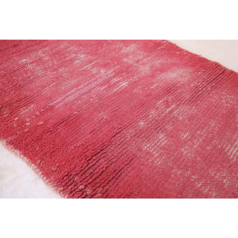 Berberwollen vloerkleed Boujaad vintage 75 x 191 cm