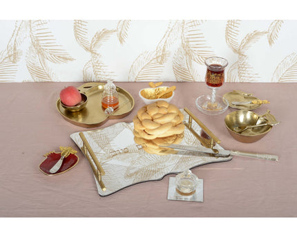 Apple Golden Tray met Cup 26,5x25.5x2cm