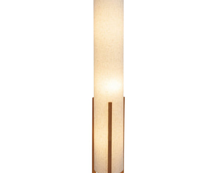 Tafellamp "Matilda" klassieke tafellamp met natuurlijk uiterlijk door hout en stofscherm, E27 -aansluiting, 110 cm hoog
