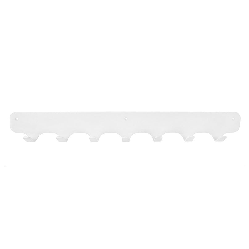 Gorillz Rounded Seven - Wandkapstok - 7 Kapstok Haken - Wit