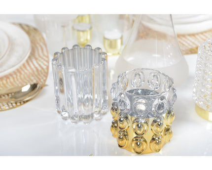 Half gouden bubbelkaarshouder