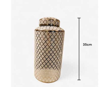 Keramische pot White Gold (Big Size: H*35 W*15)