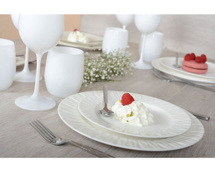 Lilia witte dessertplaat 20.4x20.4x2.1cm