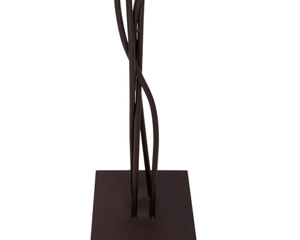 Textiel staande lamp 4-flame "boho", vloerlamp in beige/bruin, met E14-aansluiting, voor eetkamer, woonkamer, gang of kantoor, 138 cm hoog
