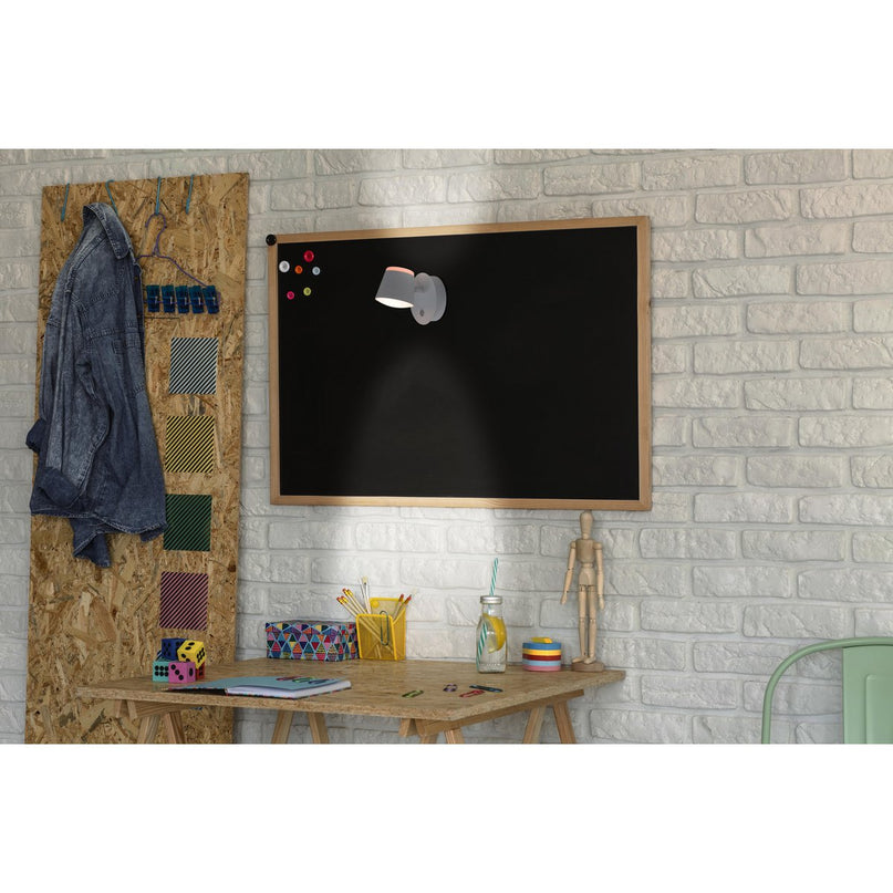 Snaveleloos wandlicht ", ongeveer 12 x 14,5 cm, gemaakt van wit metaal, voor binnen