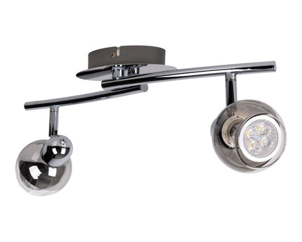 2 LED wand- en plafondlampen "Boccia"
