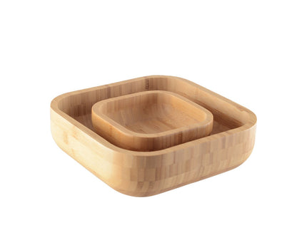 Kom met houten kom