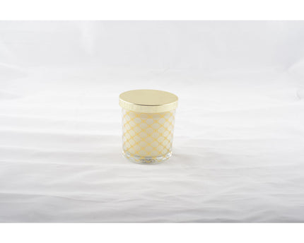 Gouden Musk -kaars met dekking 7,8x8,2 cm