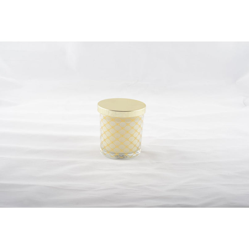 Gouden Musk -kaars met dekking 7,8x8,2 cm