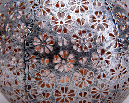 2 Set LED Decoratie Zonnelicht Ø 18 cm Buiten Decoratie gemaakt van metaal in zilver met geïntegreerde LED's