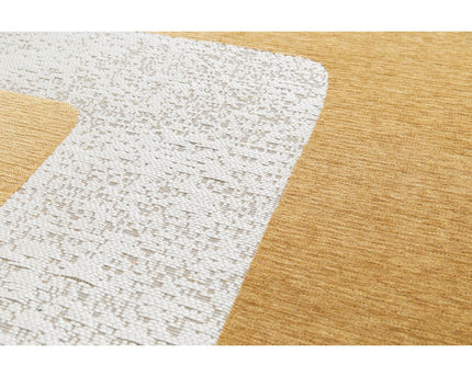 Hedendaags Gobelin Weven 100% gerecycled tapijt in Dedale