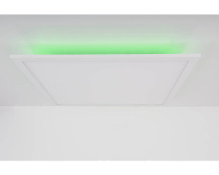 Smart Home LED -achtergrondverlichting Paneel zijlengte 45 cm, veel functies, transportlamp gemaakt van metaal en plastic, geïntegreerde LED's
