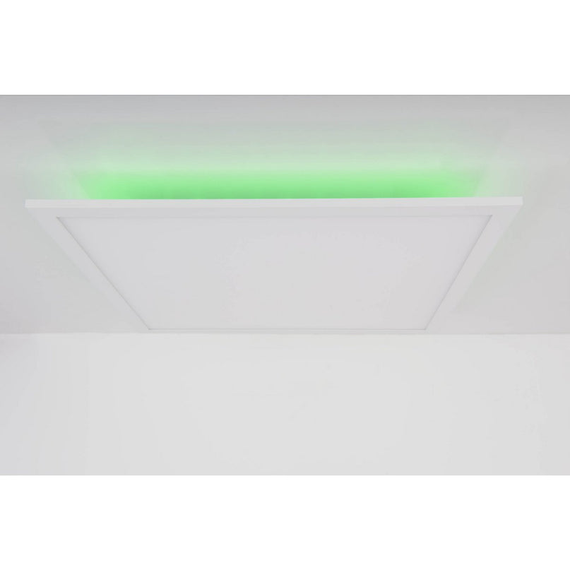 Smart Home LED -achtergrondverlichting Paneel zijlengte 45 cm, veel functies, transportlamp gemaakt van metaal en plastic, geïntegreerde LED's