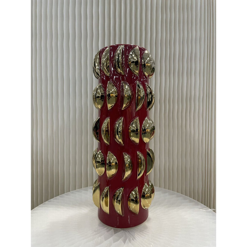 Vaas rode met goud groot 11654-18