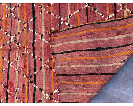Zuiver wollen Marokkaans Kelim Berber tapijt 126 x 208 cm