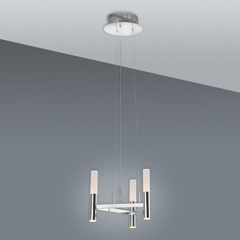 LED kroon 3-vlammen d: 28,4 cm omhoog/omlaag "kasteel"