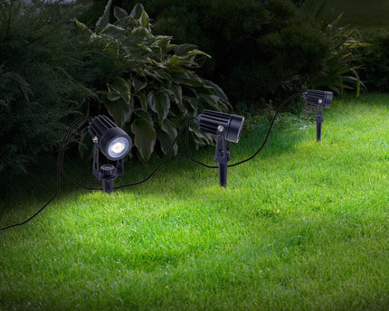 LED-zonne-spot met 3 zitplaatsen met Earthspout "Spoti" "buiten en speerboeien