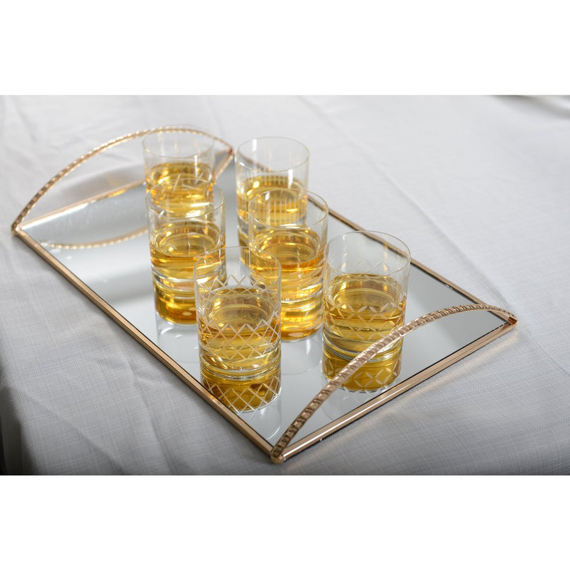 Gouden model rechthoekige lade