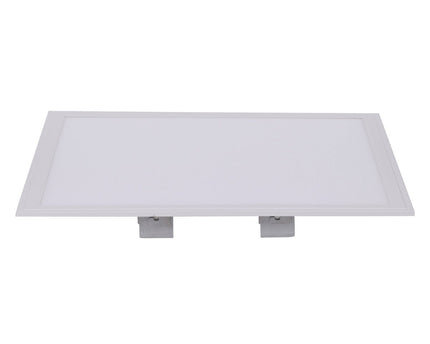 LED -assemblagepaneel "Sorriso", montagelamp gemaakt van metaal en plastic in wit met stevig ingebouwde LED's, 45x45 cm voor interieurs