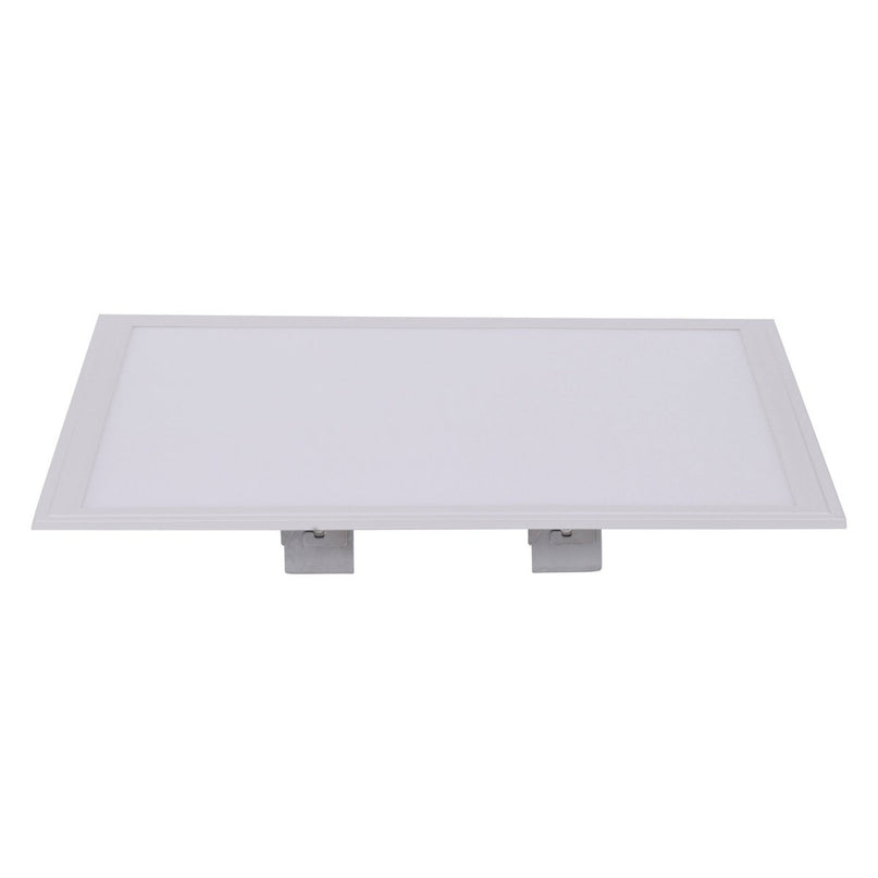 LED -assemblagepaneel "Sorriso", montagelamp gemaakt van metaal en plastic in wit met stevig ingebouwde LED's, 45x45 cm voor interieurs